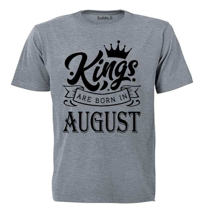 Kings Are Born in August - Kids T-Shirt