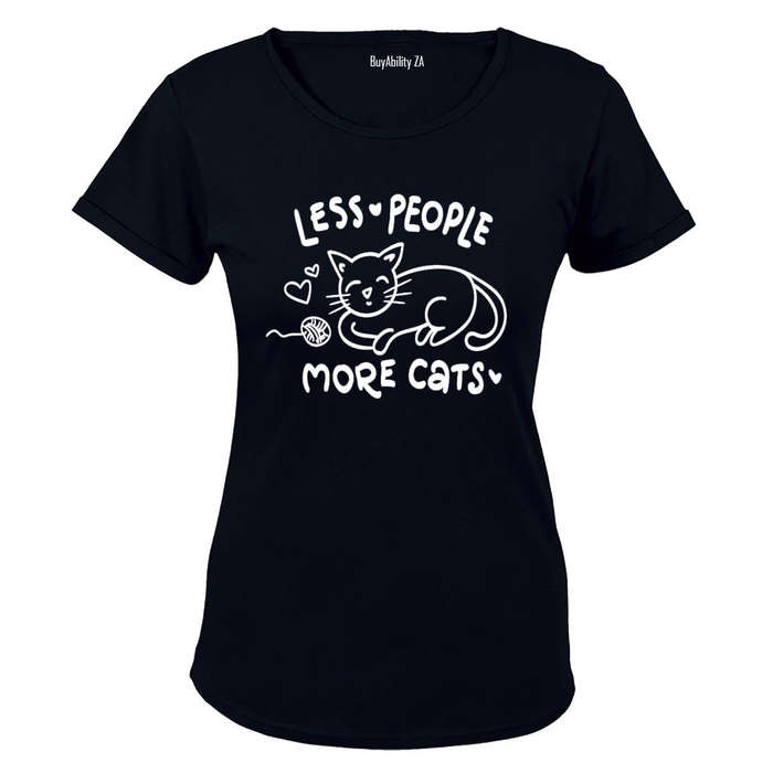 Less People - More Cats - Ladies - T-Shirt