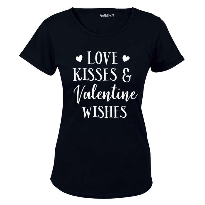 Love, Kisses & Valentine Wishes - Ladies - T-Shirt