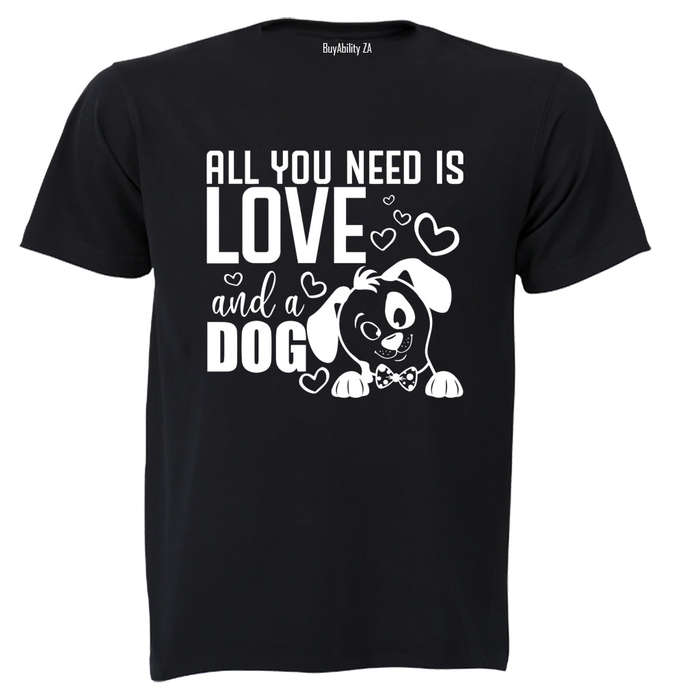Love & A Dog - Adults - T-Shirt