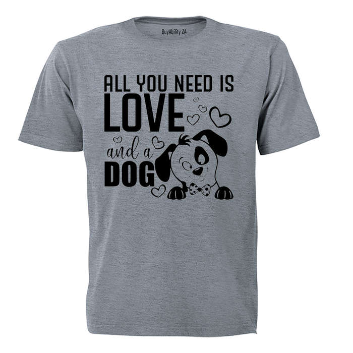 Love & A Dog - Adults - T-Shirt