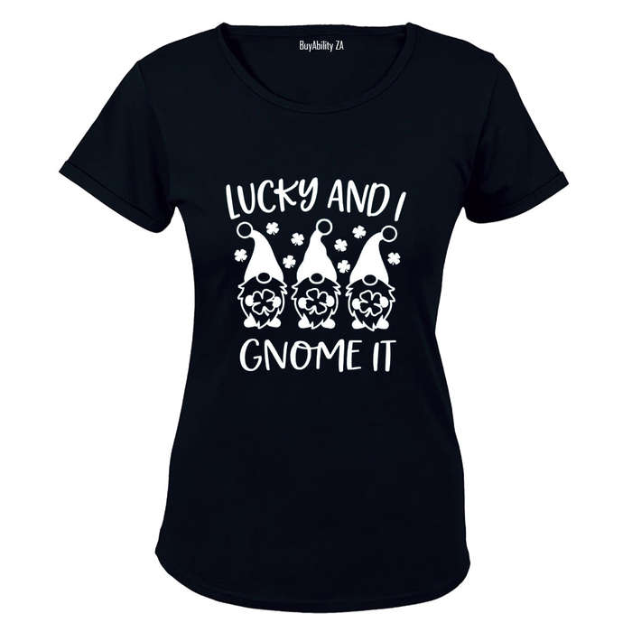 Lucky & I Gnome It - St. Patrick's Day - Ladies - T-Shirt