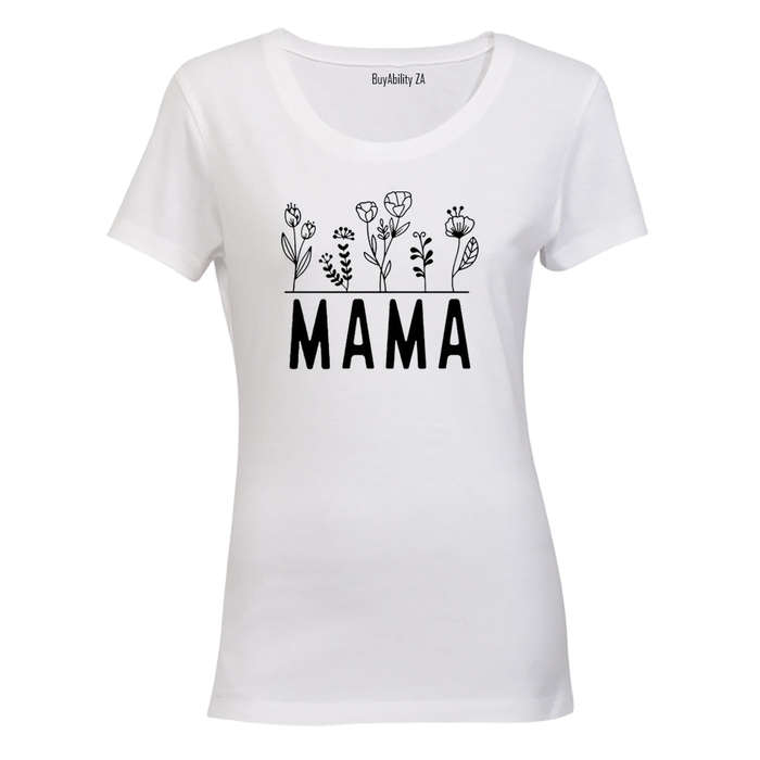 Mama - Flowers - Ladies - T-Shirt