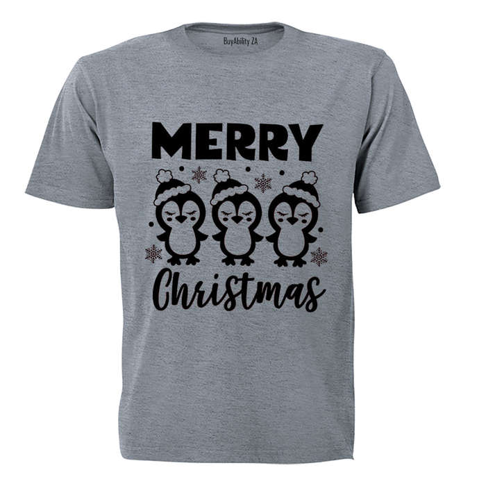 Merry Christmas - Penguins - Kids T-Shirt
