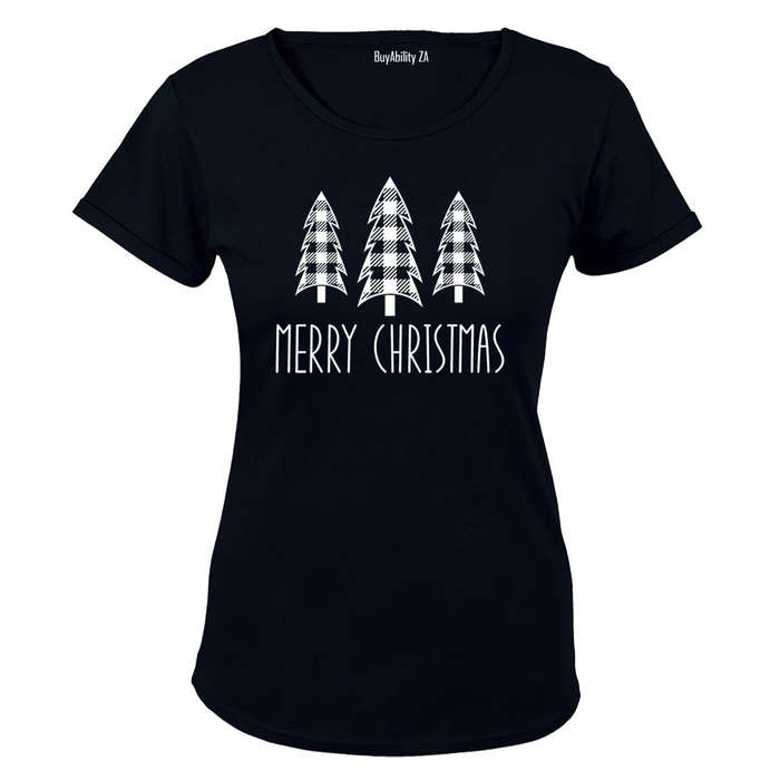 Merry Christmas - Trees - Ladies - T-Shirt