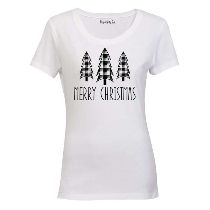 Merry Christmas - Trees - Ladies - T-Shirt