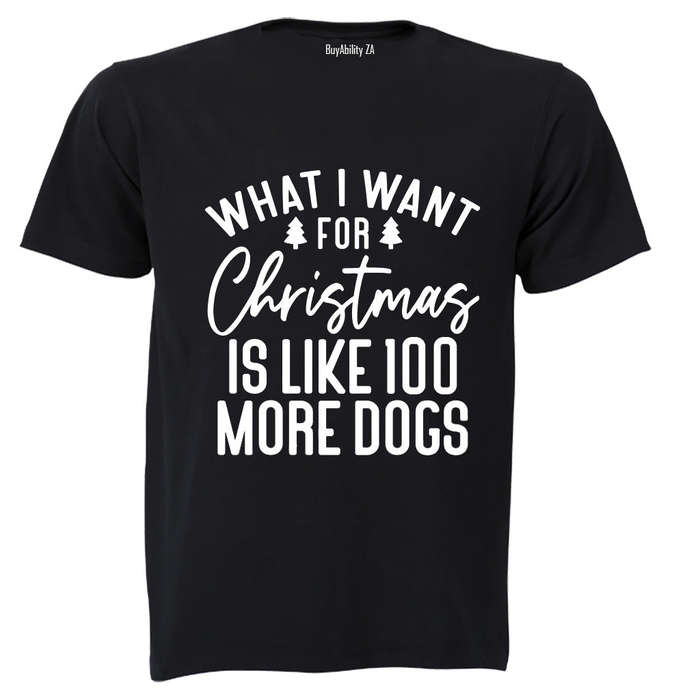 More Dogs - Christmas - Adults - T-Shirt