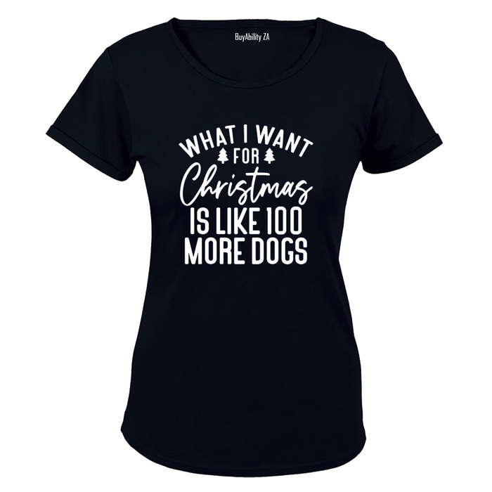 More Dogs - Christmas - Ladies - T-Shirt