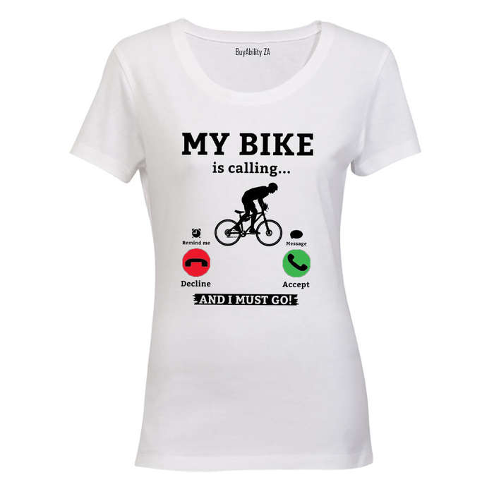 My Bike is Calling - Ladies - T-Shirt
