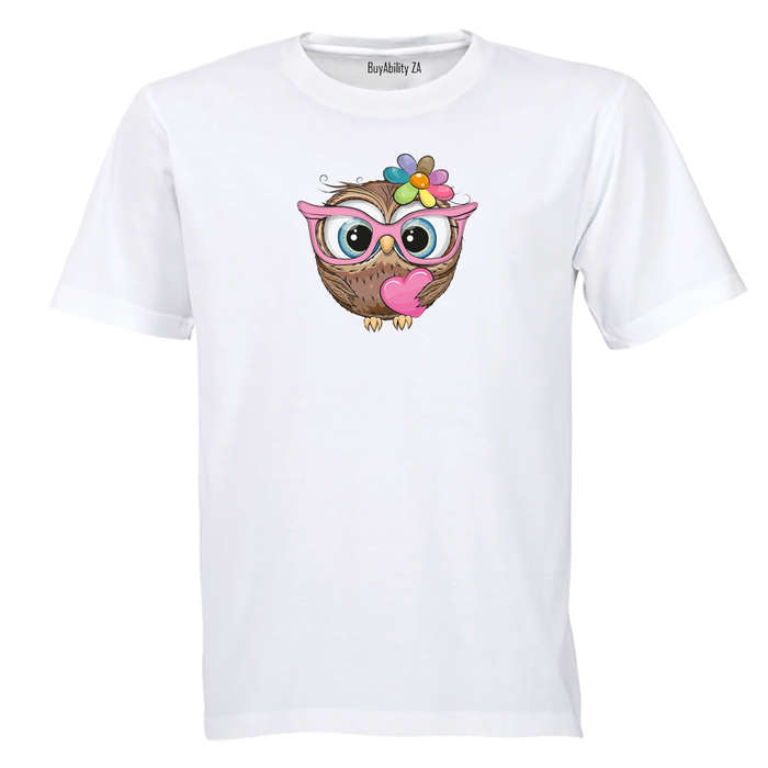 Nerdy Love Owl - Kids T-Shirt