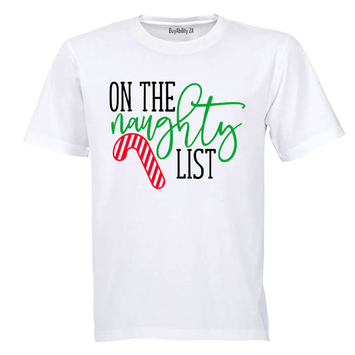 On the Naughty List - Christmas - Kids T-Shirt