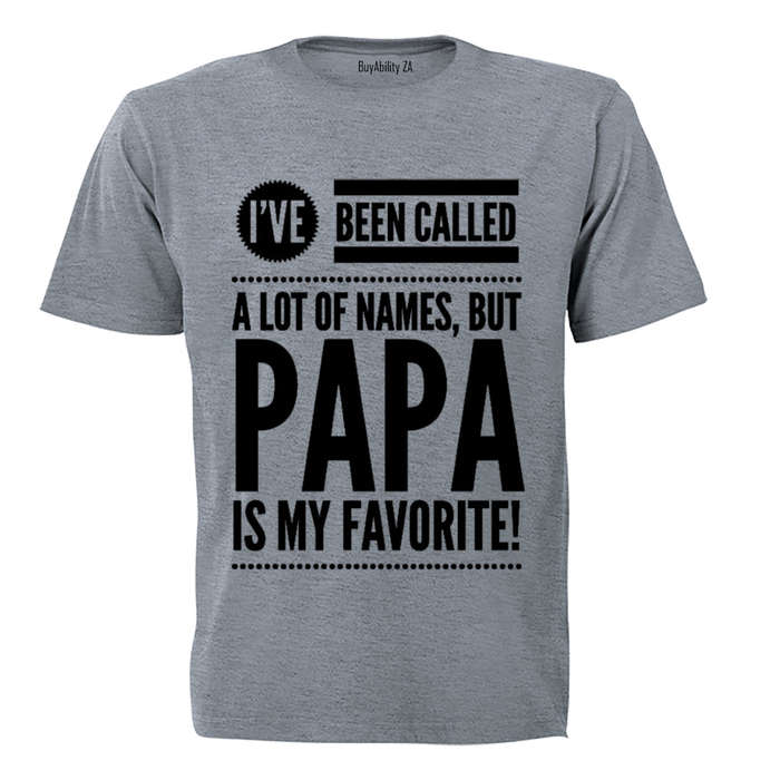 Papa is my Favorite - Adults - T-Shirt