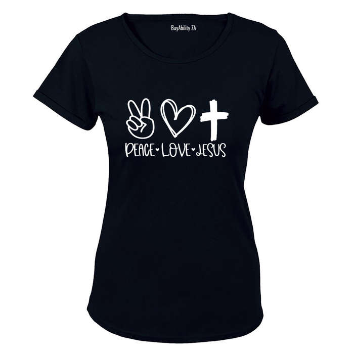 Peace. Love. Jesus - Ladies - T-Shirt