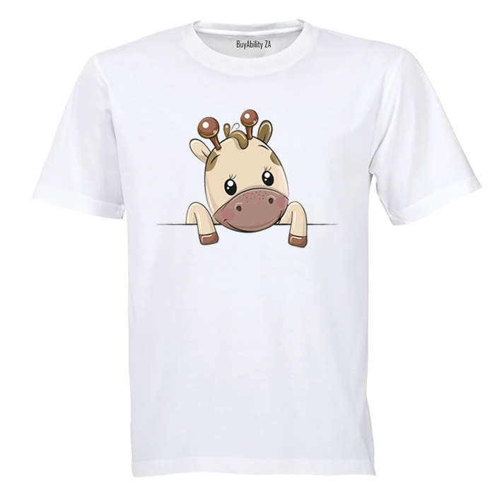 Peeking Giraffe - Kids T-Shirt