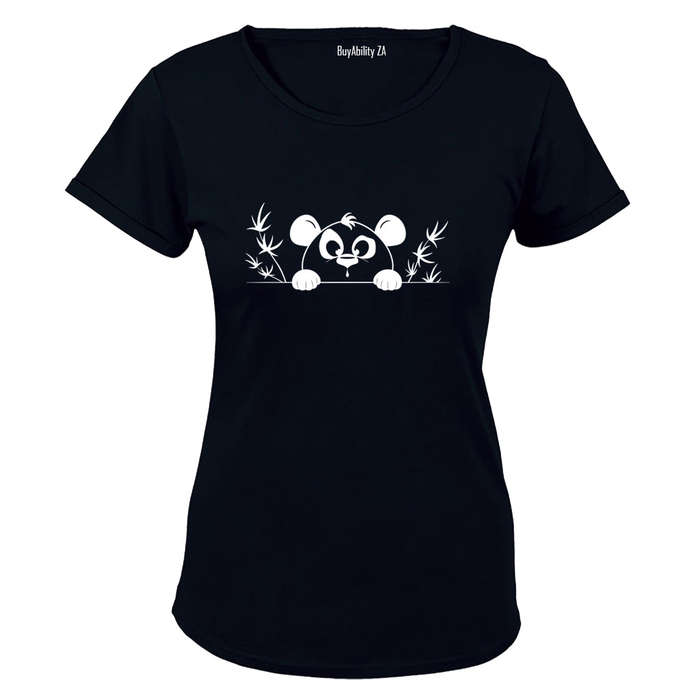 Peeking Panda - Ladies - T-Shirt