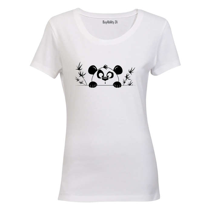 Peeking Panda - Ladies - T-Shirt