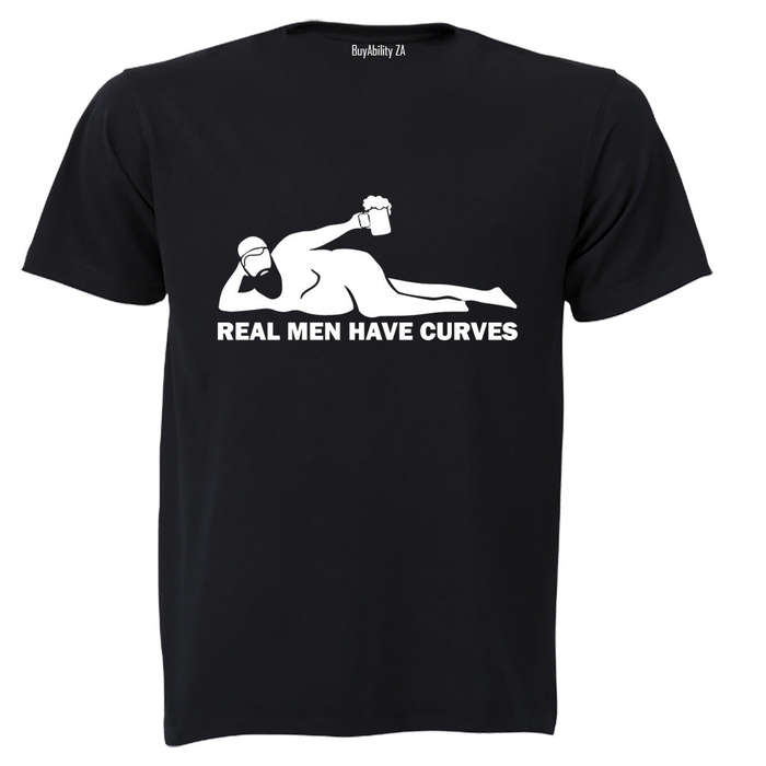Real Men Have Curves - Adults - T-Shirt