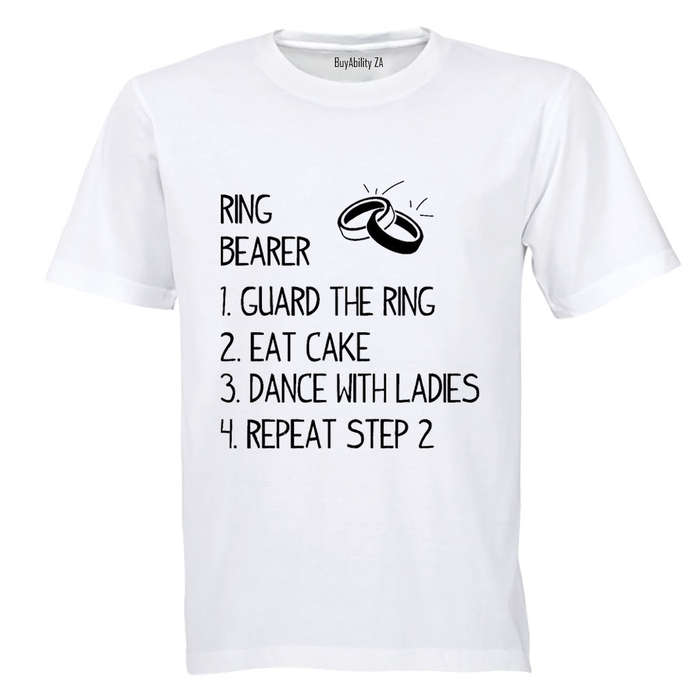 Ring Bearer List - Wedding - Kids T-Shirt