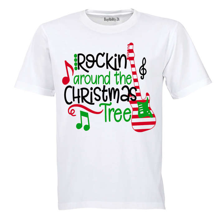 Rockin' Around the Christmas Tree - Guitar - Kids T-Shirt