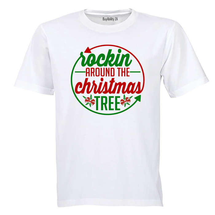 Rockin' Around the Christmas Tree - Circular - Kids T-Shirt