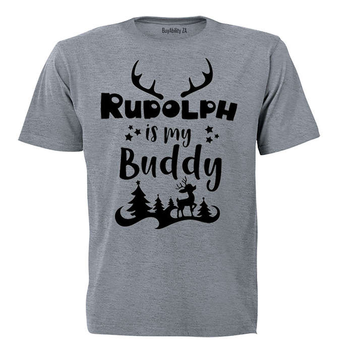 Rudolph is my Buddy - Christmas - Kids T-Shirt