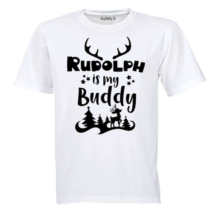 Rudolph is my Buddy - Christmas - Kids T-Shirt
