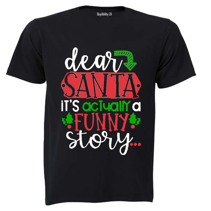 Santa, Funny Story - Christmas - Kids T-Shirt
