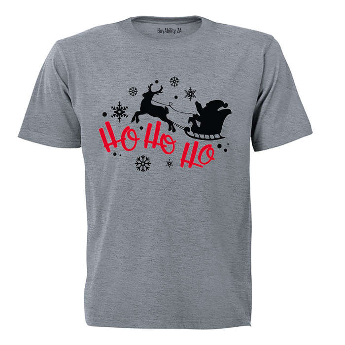 Santa, Ho Ho Ho - Christmas - Adults - T-Shirt