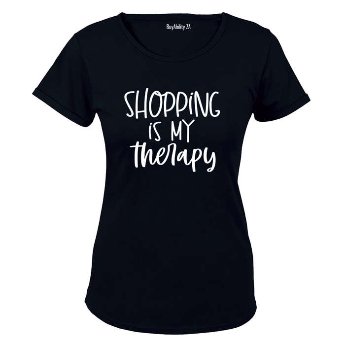Shopping is My Therapy - Ladies - T-Shirt