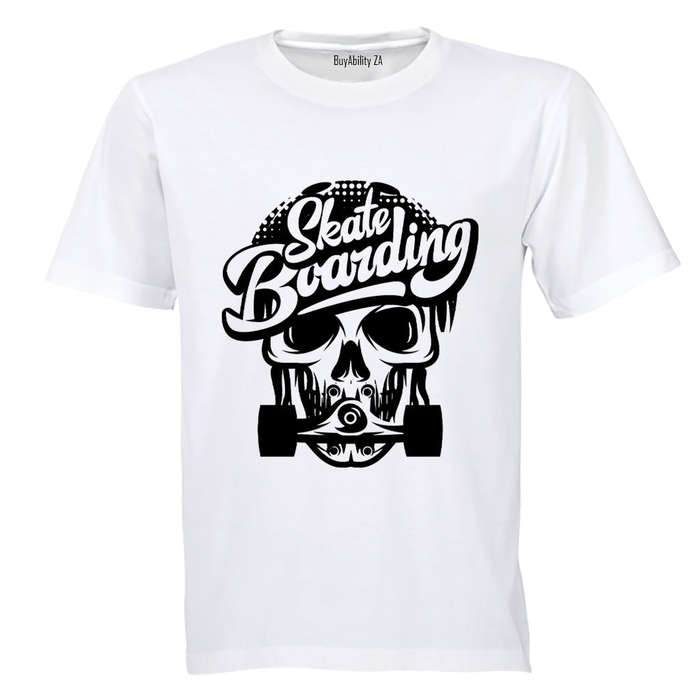 Skate Boarding Skeleton - Kids T-Shirt