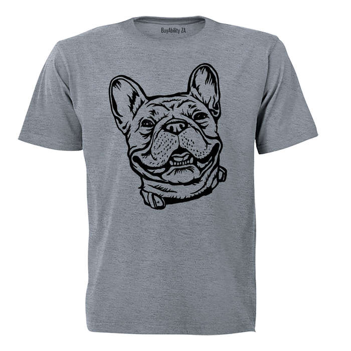 Smiling French Bulldog - Adults - T-Shirt