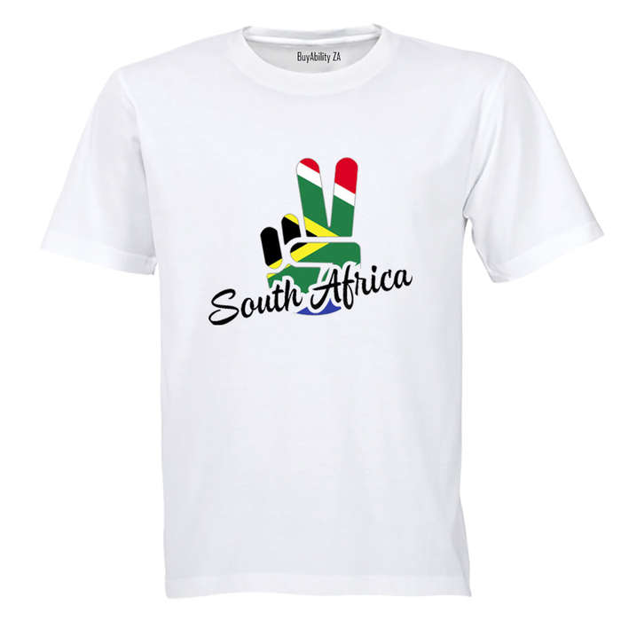 South Africa - Peace Sign - Adults - T-Shirt