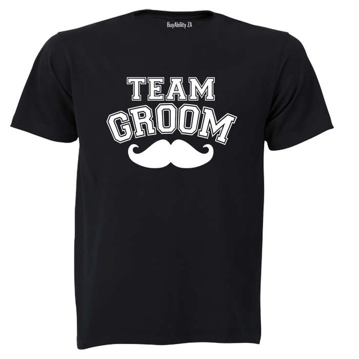Team Groom - Mustache - Adults - T-Shirt