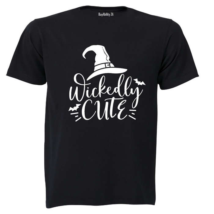 Wickedly Cute - Hat - Halloween - Kids T-Shirt