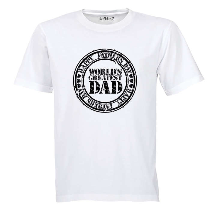 World's Greatest Dad - Fathers Day - Adults - T-Shirt