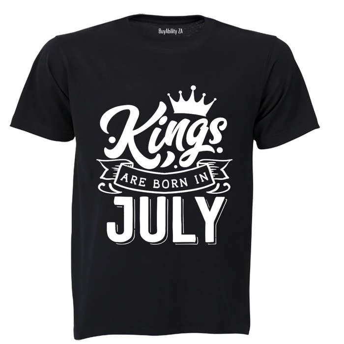 Kings are Born in July - Adults - T-Shirt
