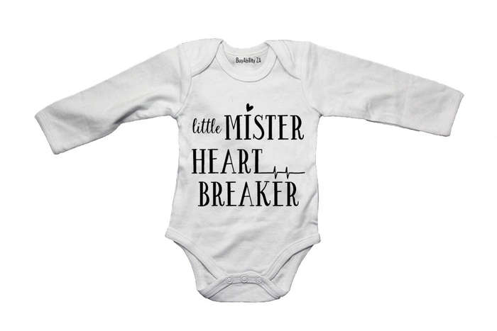 Little Mister Heart Breaker - Baby Grow