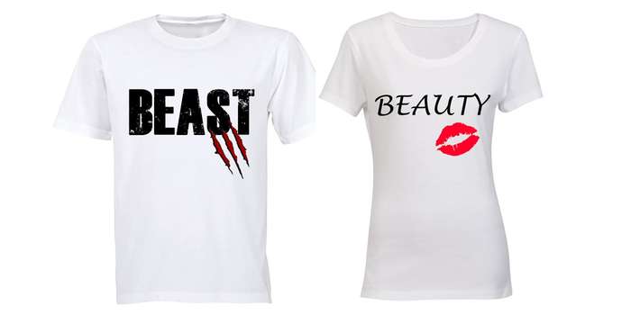 Beast & Beauty - Couples Tees