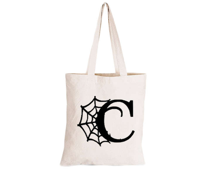 C - Halloween Spiderweb - Eco-Cotton Trick or Treat Bag