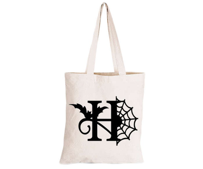 H - Halloween Spiderweb - Eco-Cotton Trick or Treat Bag