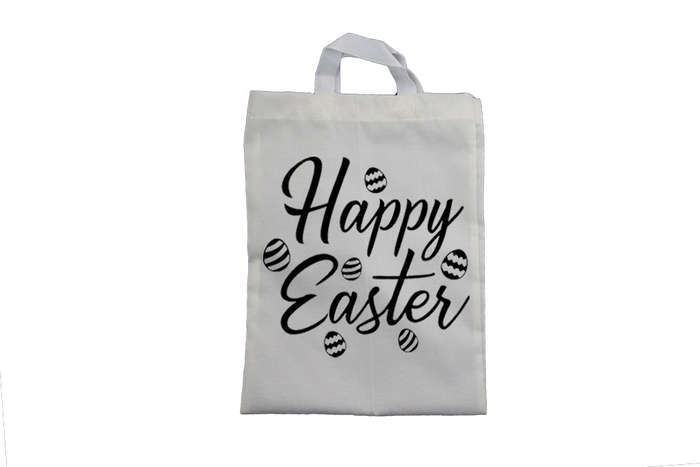 Happy Easter - Zig Zag Eggs - Easter Bag
