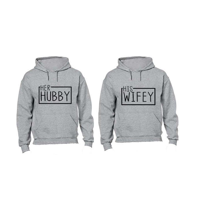 Her Hubby & His Wifey - Couples Hoodies (1 Set)