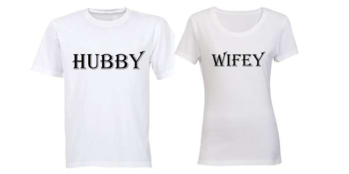 Hubby & Wifey - Couples Tees