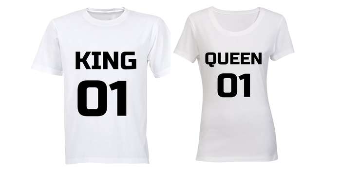 King & Queen 01 - Couples Tees