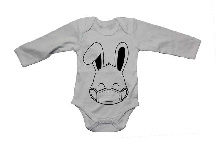 Mask Easter Bunny - Baby Grow