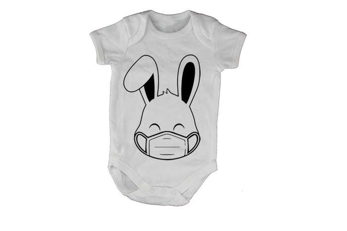Mask Easter Bunny - Baby Grow