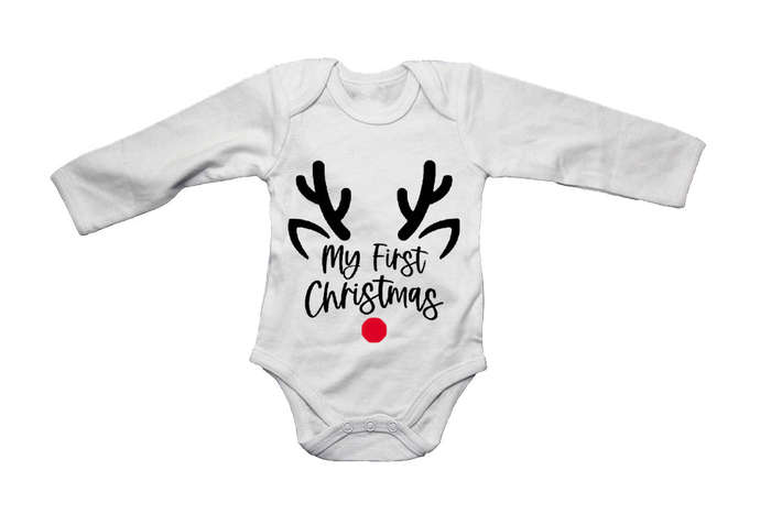 My First Christmas - Reindeer - Baby Grow