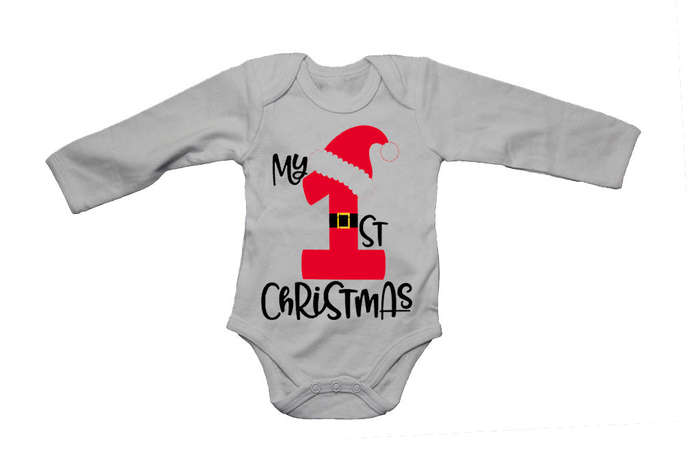 My 1st Christmas - Santa Suit - Baby Grow