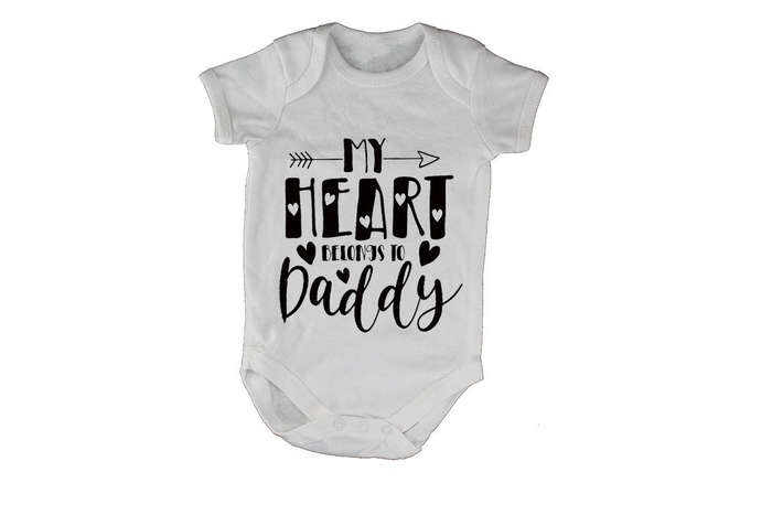 My Heart Belongs To Daddy - Arrow - Baby Grow