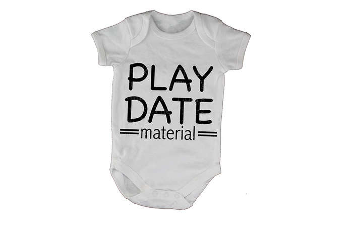 Play Date Material - Baby Grow